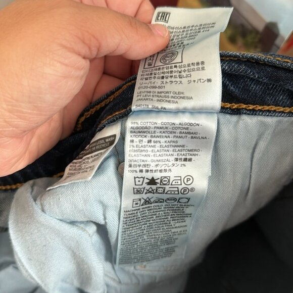 Levi’s Men Dark Wash Denim 511 Fringe Shorts Size 36 - Picture 10 of 12